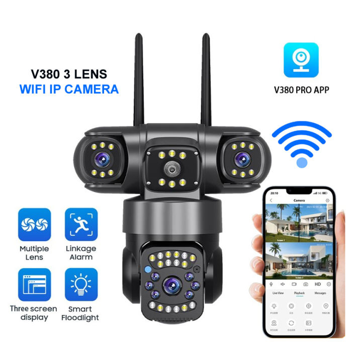 থ্রী লেন্স Wi-Fi ক্যামেরা। 0১ বছর ওয়ারেন্টি